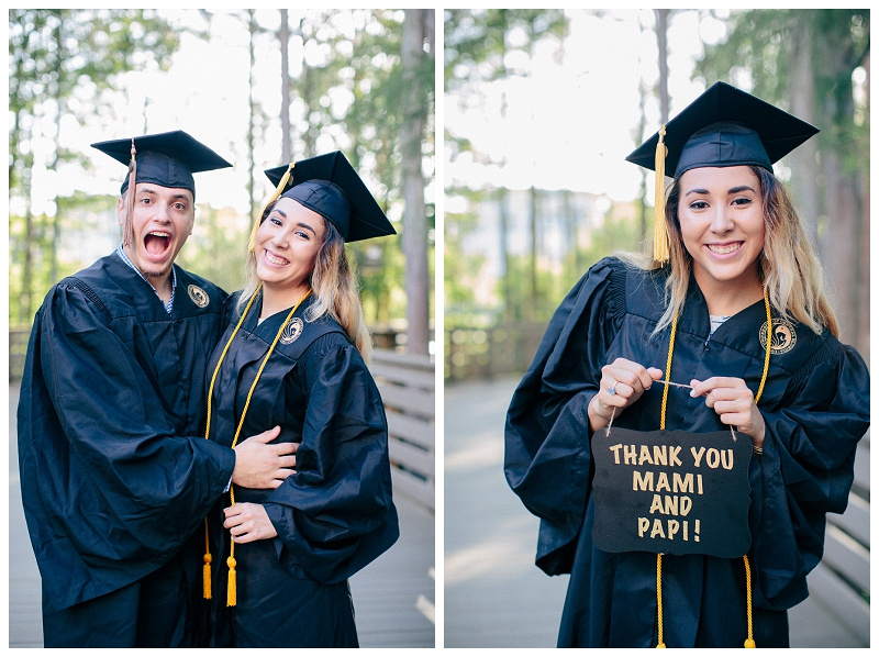 UCF Graduation Photos Jarisa and Alex Ais Portraits